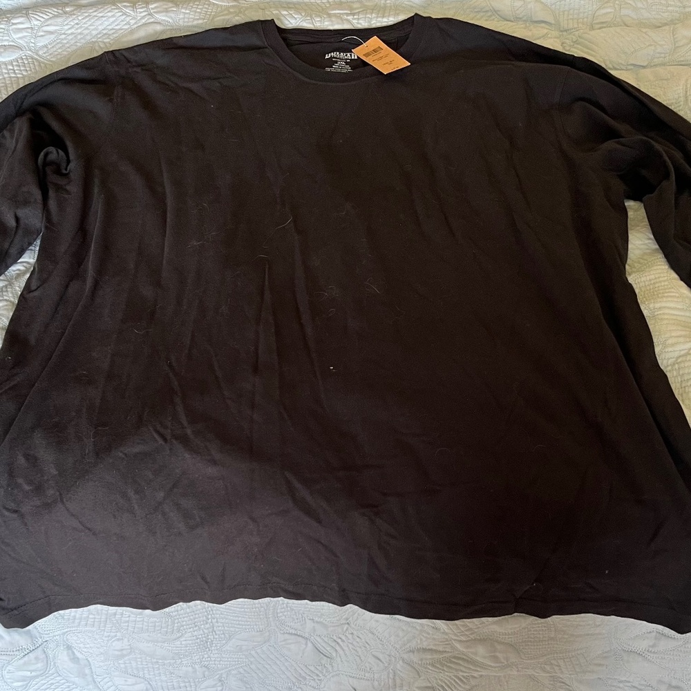 New Duluth Trading Longtail Long Sleeve T-Shirt Black size:2XXL
